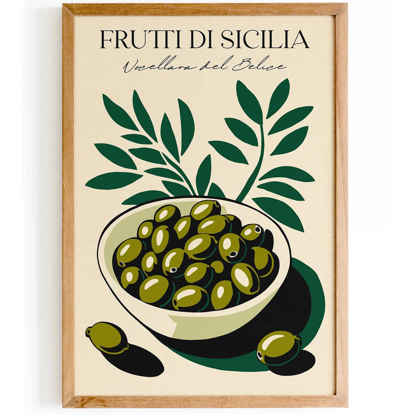 Nocellara del Belice Olives Art Print - HypeSheriff