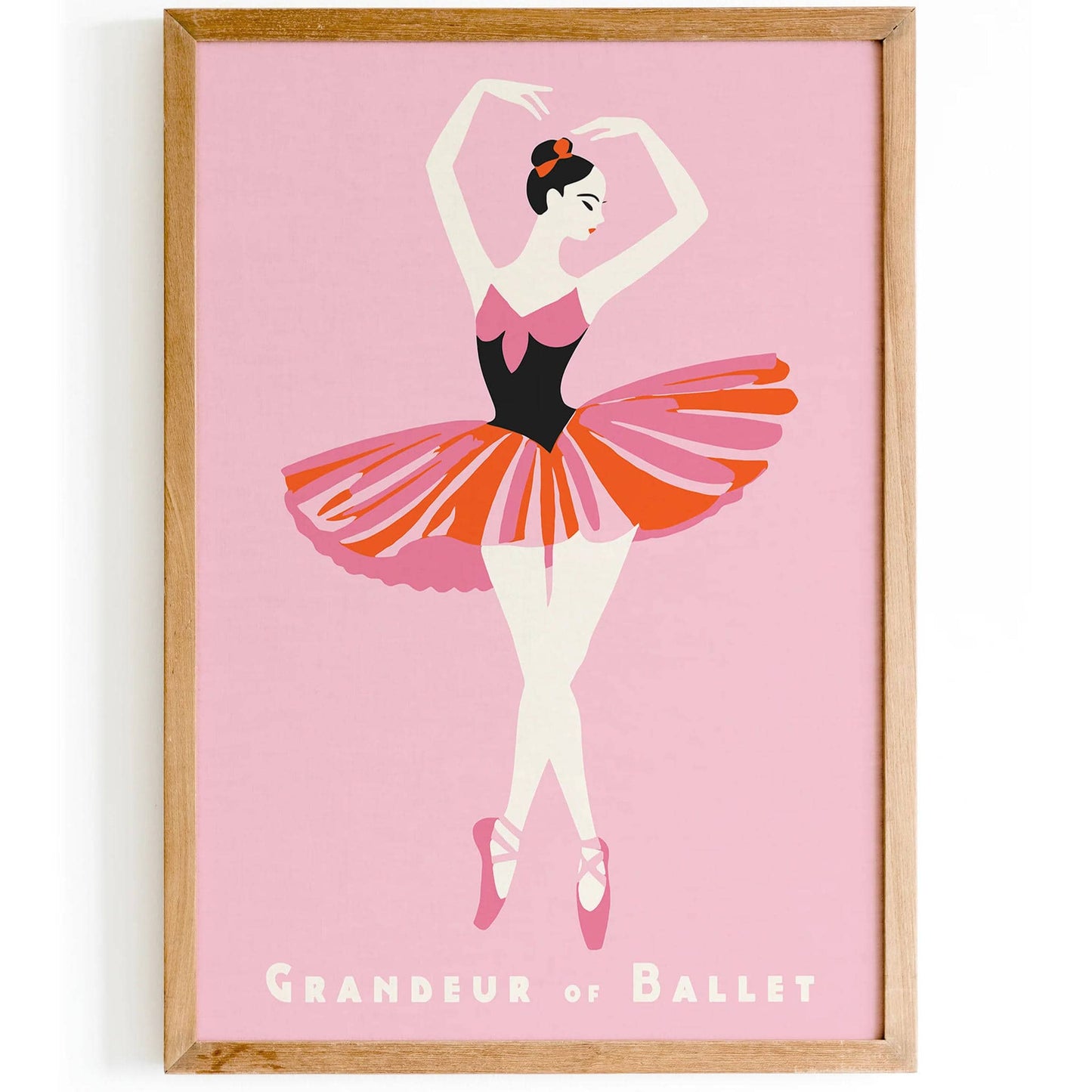Pink Ballet Poster Girls Room Decor - HypeSheriff