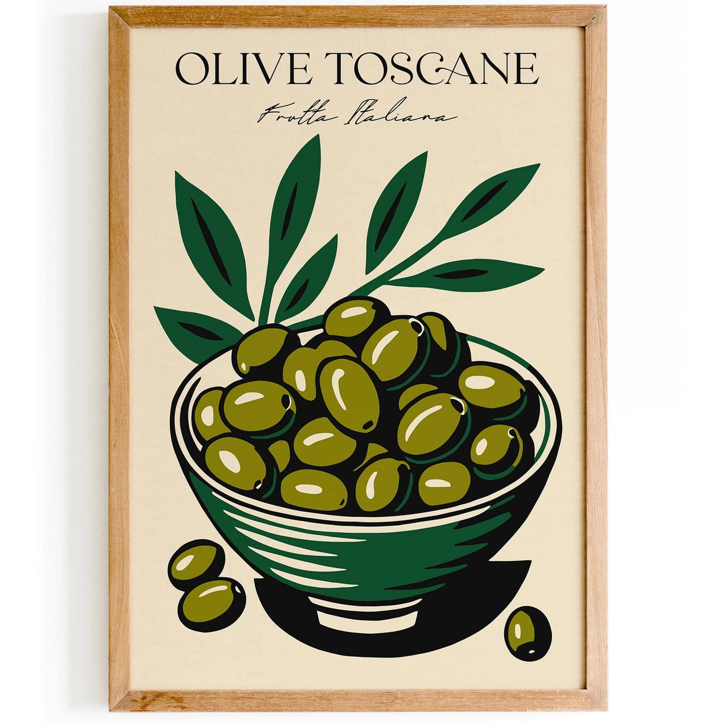 Olive Toscana Frutta Italiana Kitchen Poster - HypeSheriff