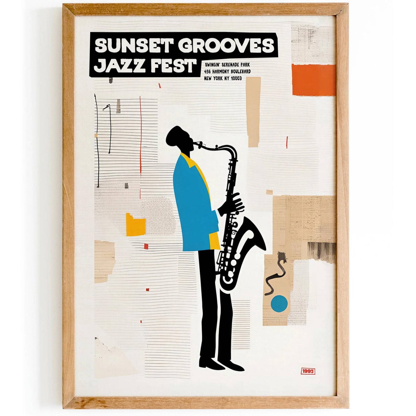 Sunset Grooves NYC Jazz Fest Poster - HypeSheriff