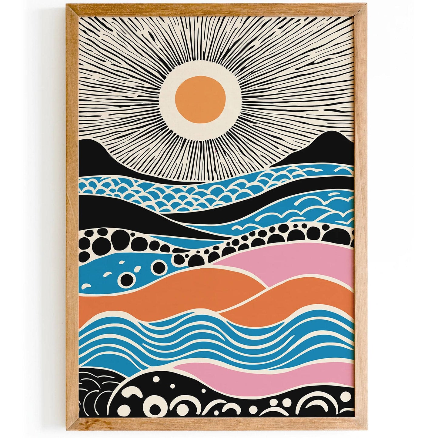 Colorful Aesthetic Sunshine Wall Art - HypeSheriff