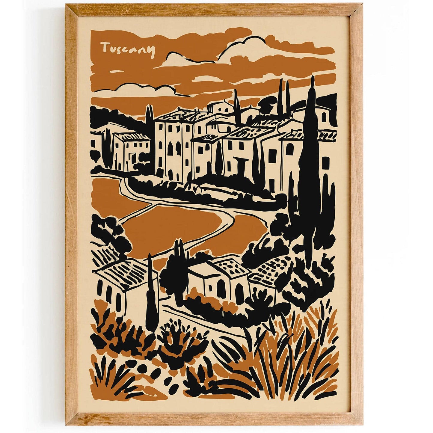 Tuscany Landscape Travel Print - HypeSheriff