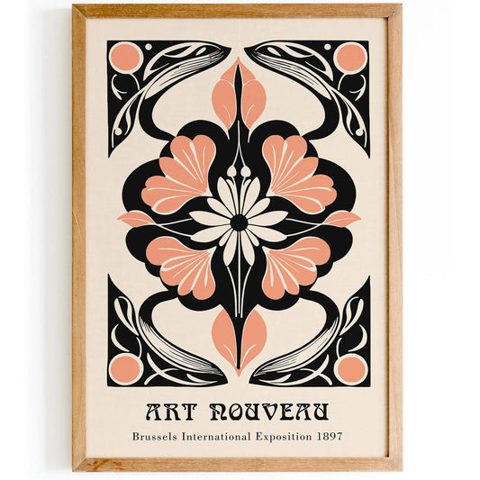 Art Nouveau Botanical Exhibition Poster - HypeSheriff