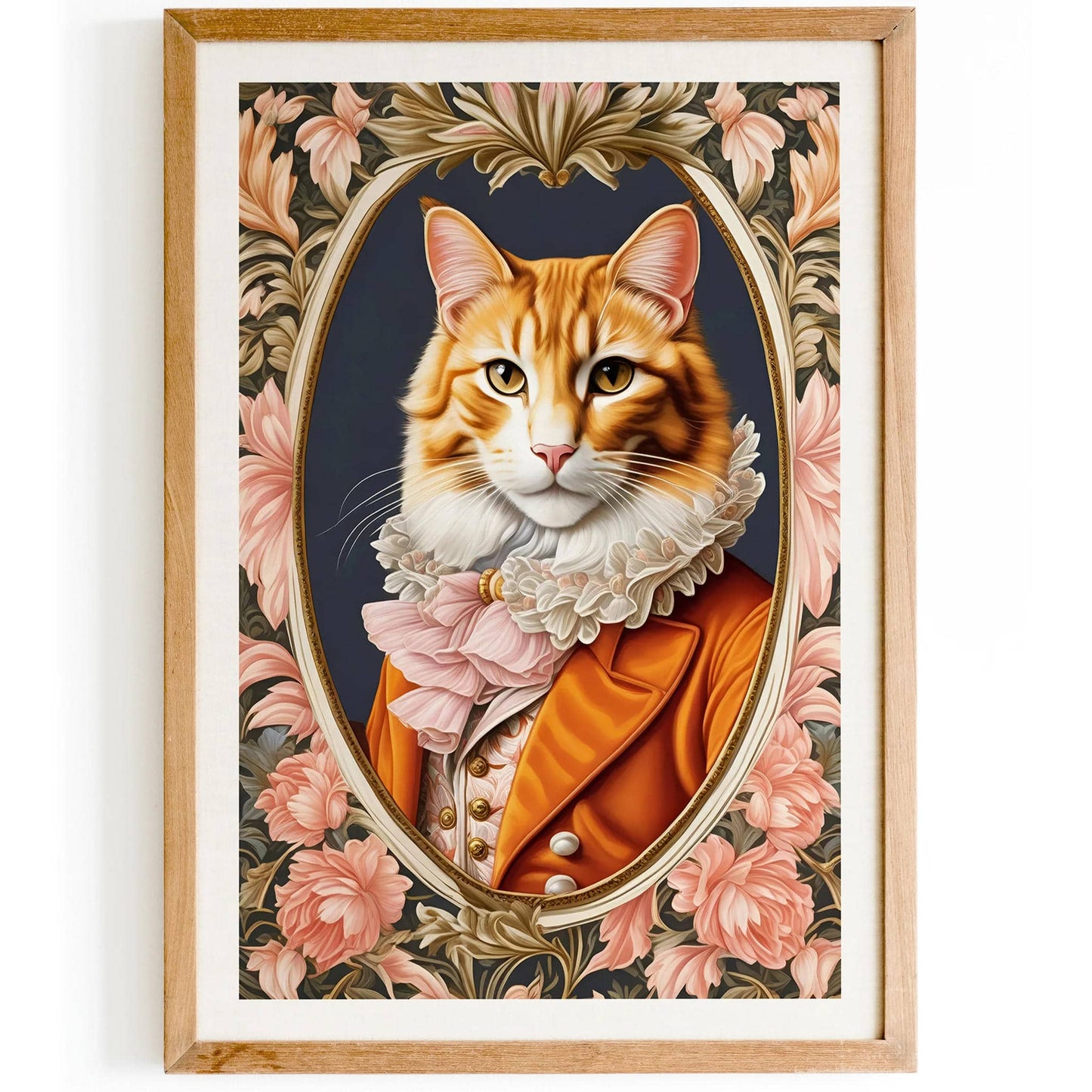 Victorian Feline Portrait Giclee Print - HypeSheriff