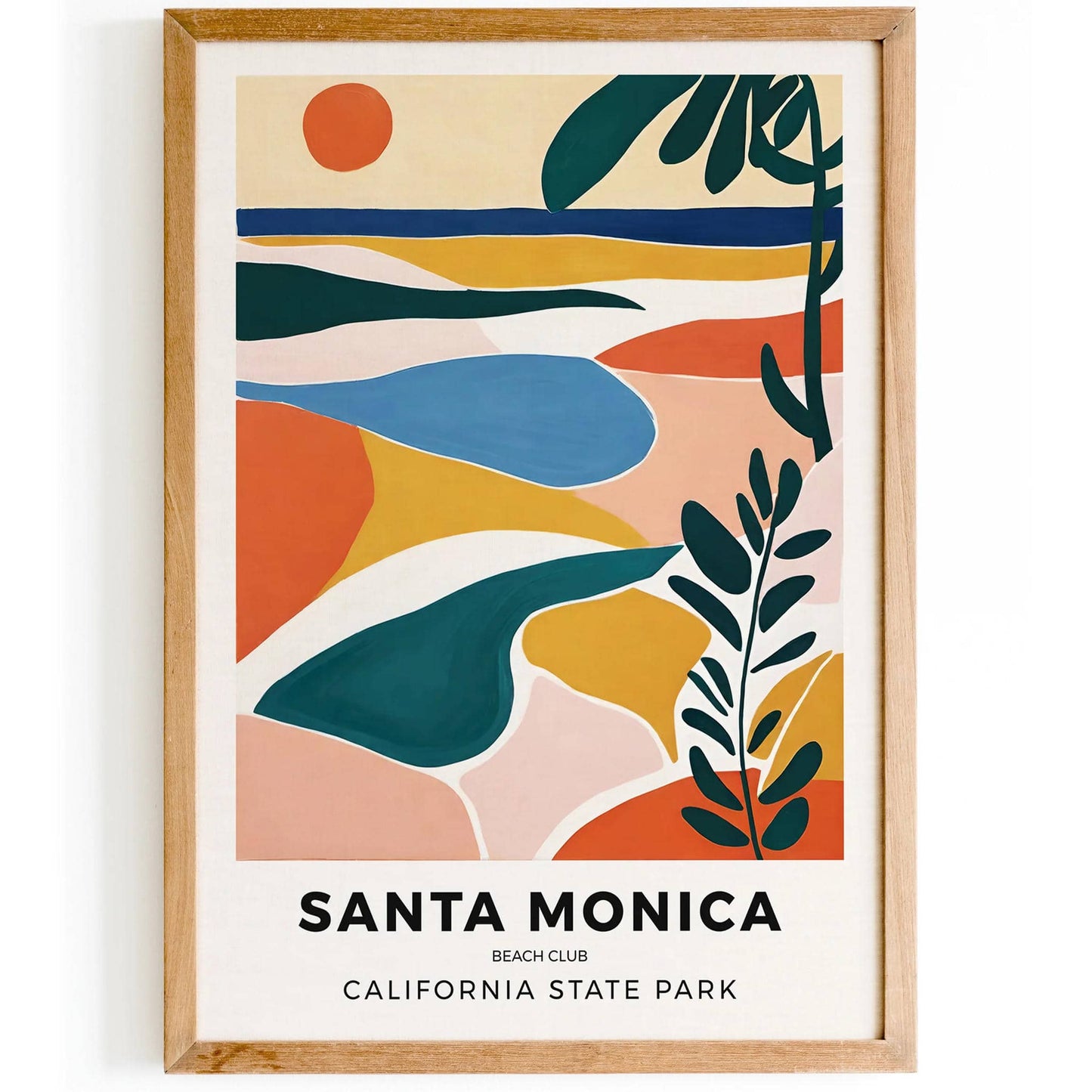 Santa Monica Beach Club Poster - HypeSheriff
