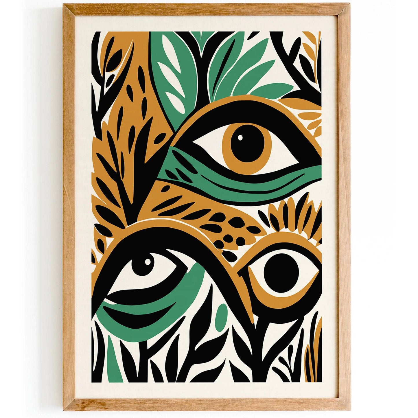 Abstract Bohemian Eyes Art Print - HypeSheriff