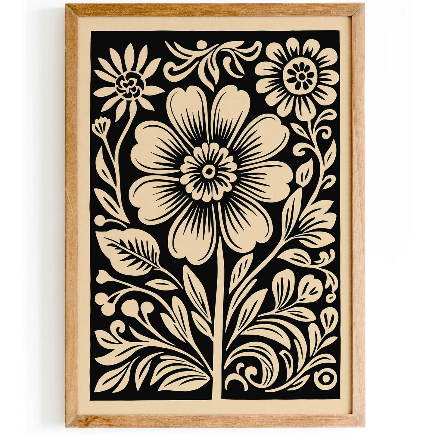 Vintage Cutout Flowers Wall Art