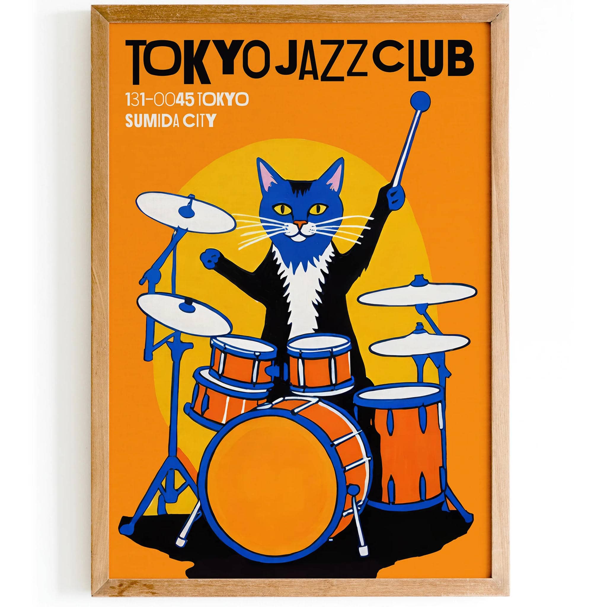 Tokyo Jazz Club - Cat Drummer Poster – HypeSheriff