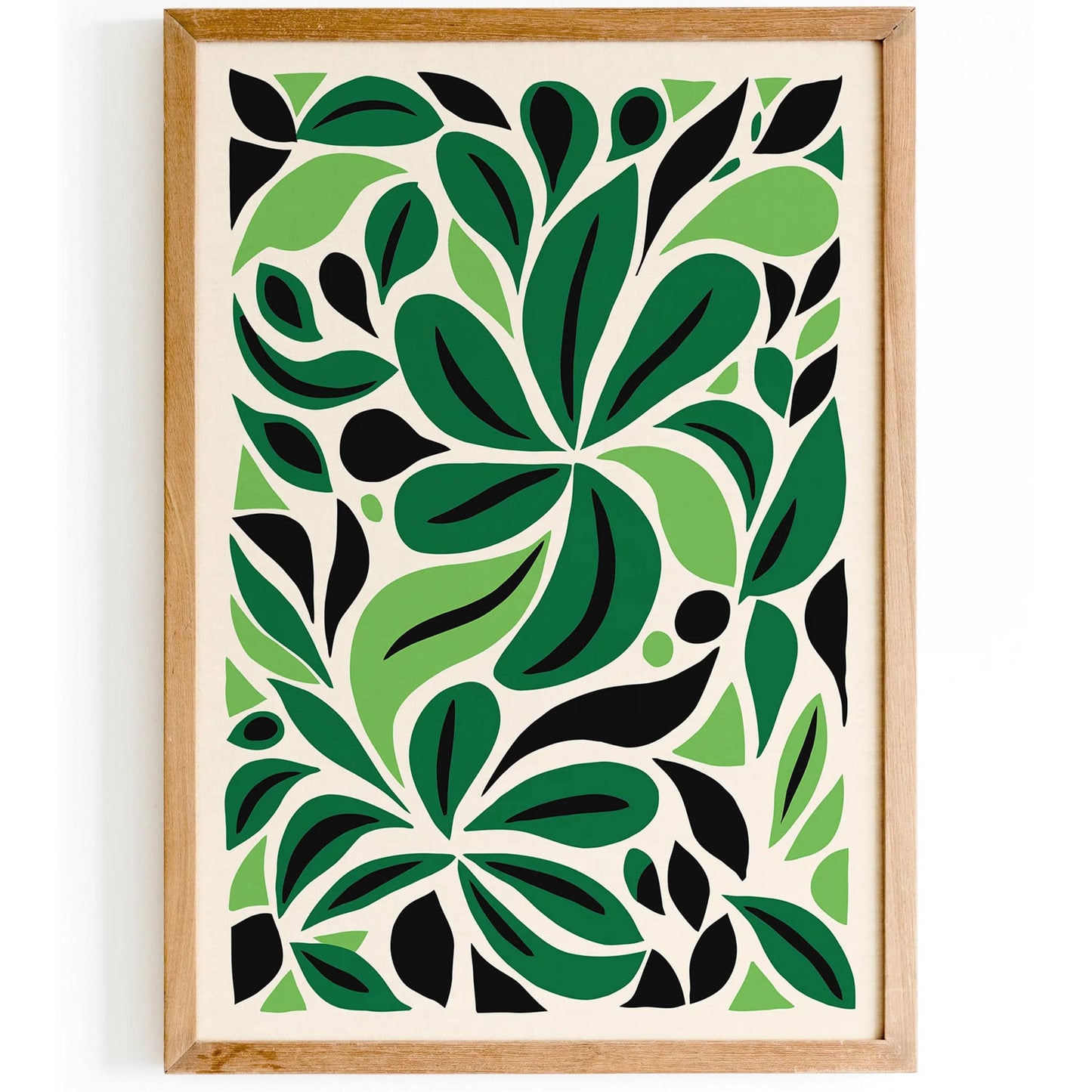 Green Cut Outs Nature Art Print 2024 - HypeSheriff