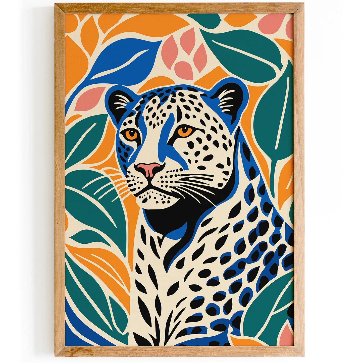 Cute Cheetah Art Print in Vibrant Colors - HypeSheriff