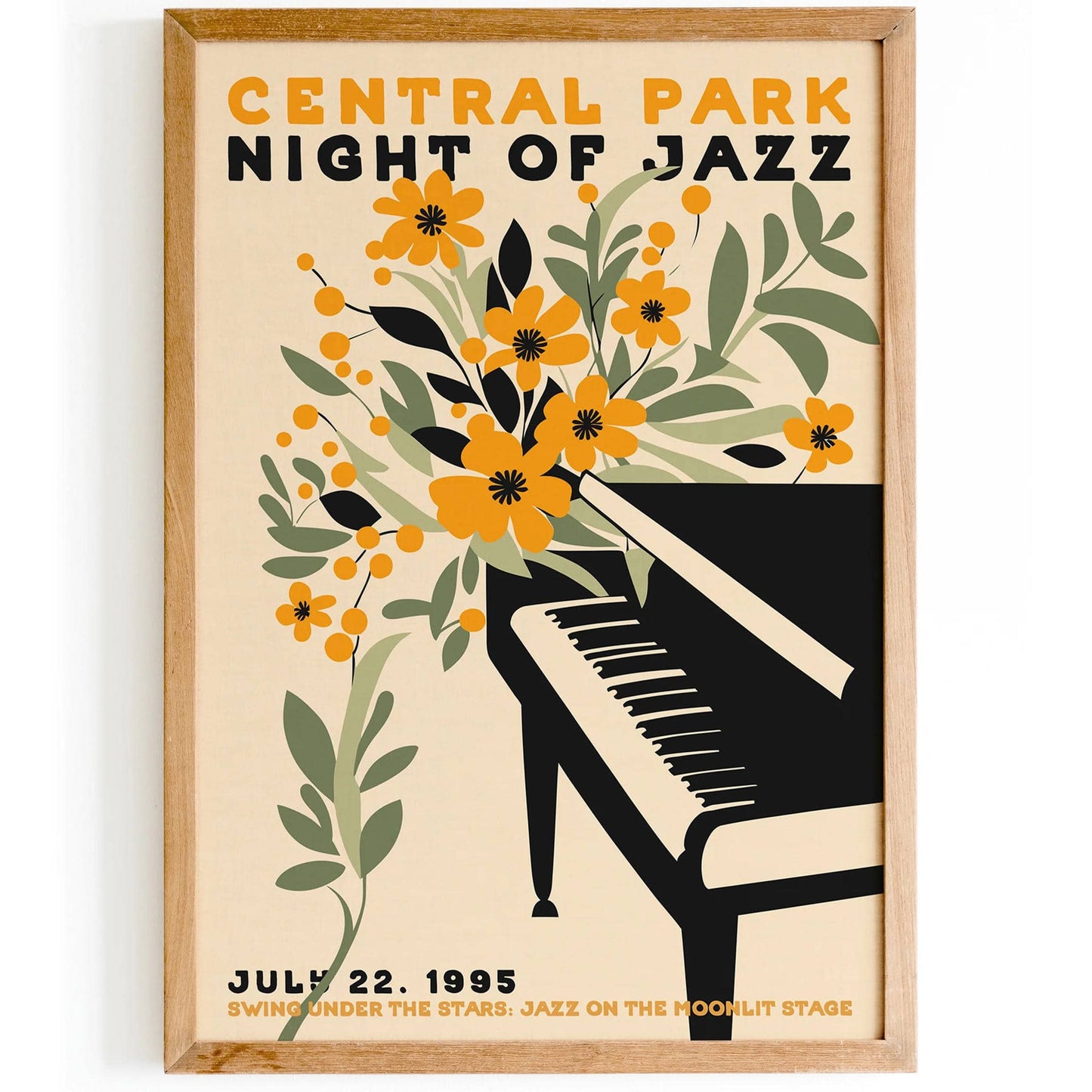 Central Park Night of Jazz 1995 Poster - HypeSheriff