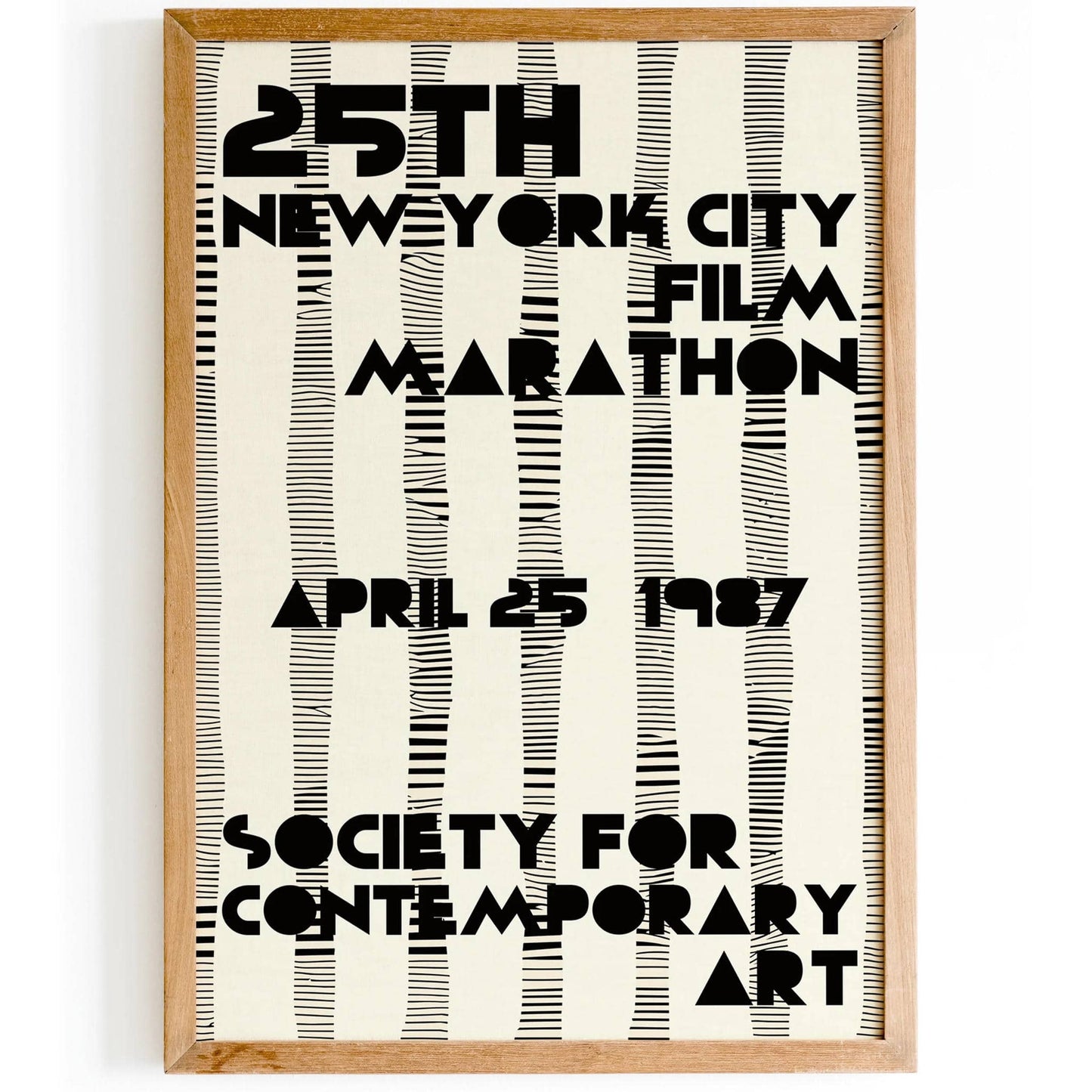 25th NYC Film Festival Retro Poster - HypeSheriff