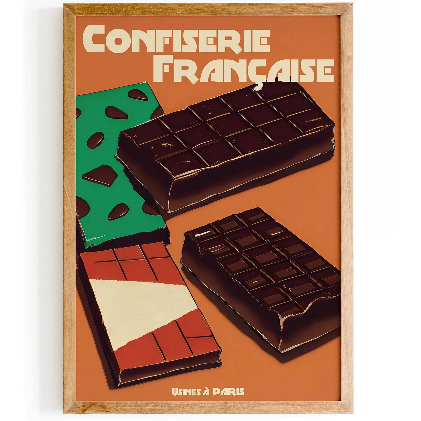 Confiserie Francaise Chocolat Retro Poster - HypeSheriff