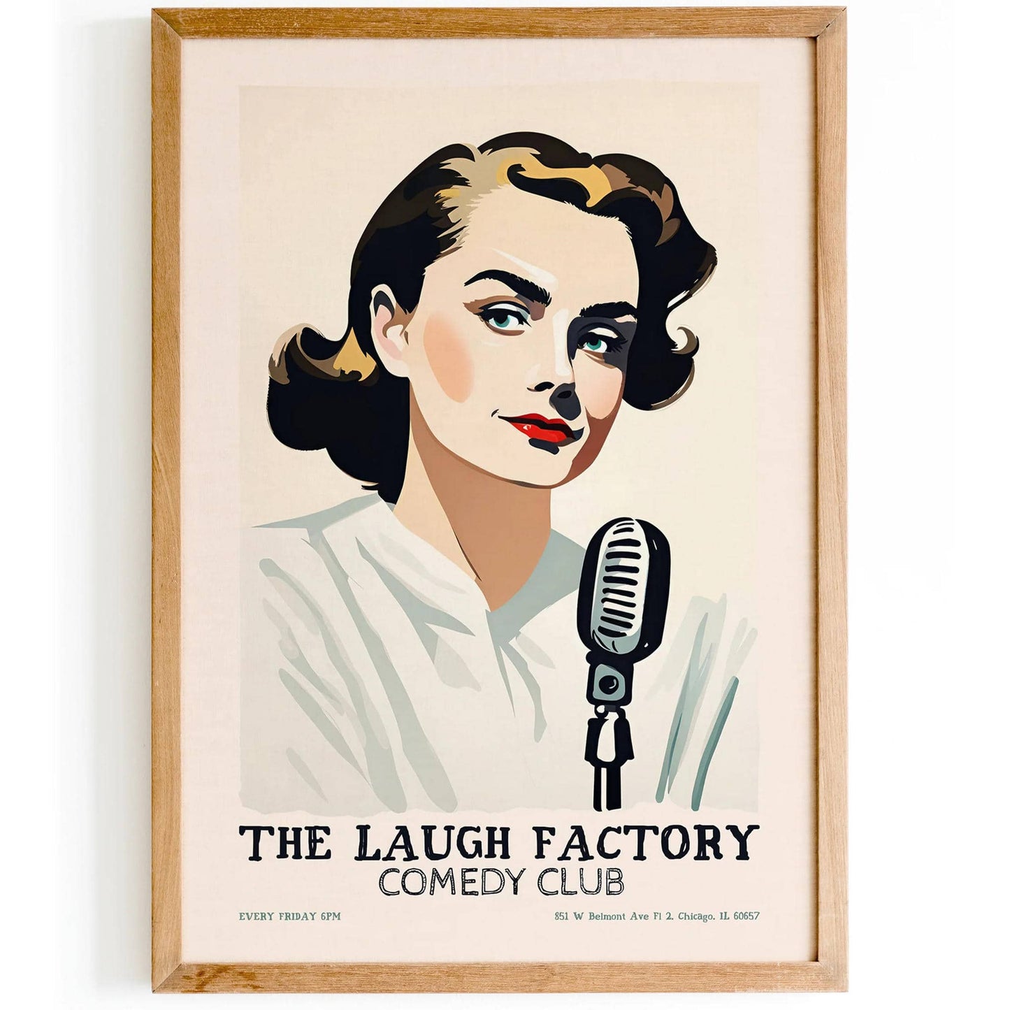 Comedy Club Chicago Art Print - HypeSheriff