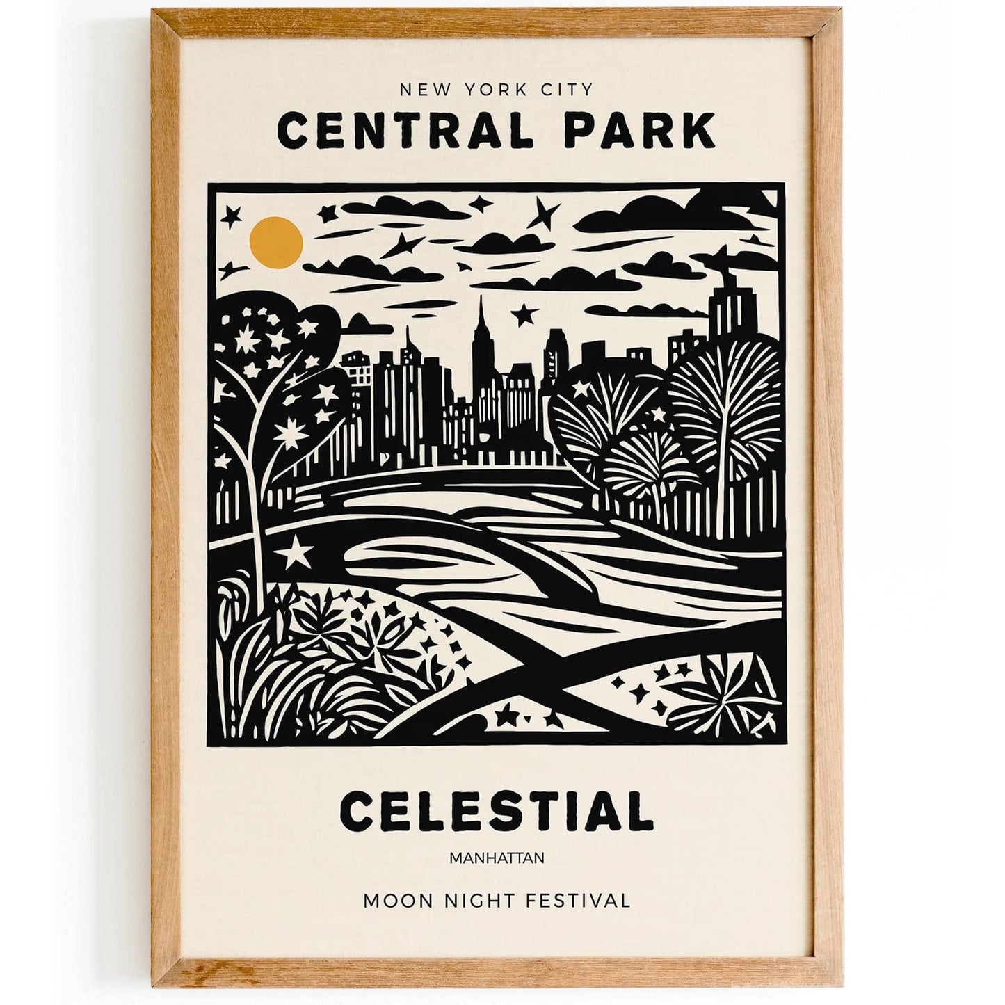 NYC Moon Night Festival Poster - HypeSheriff