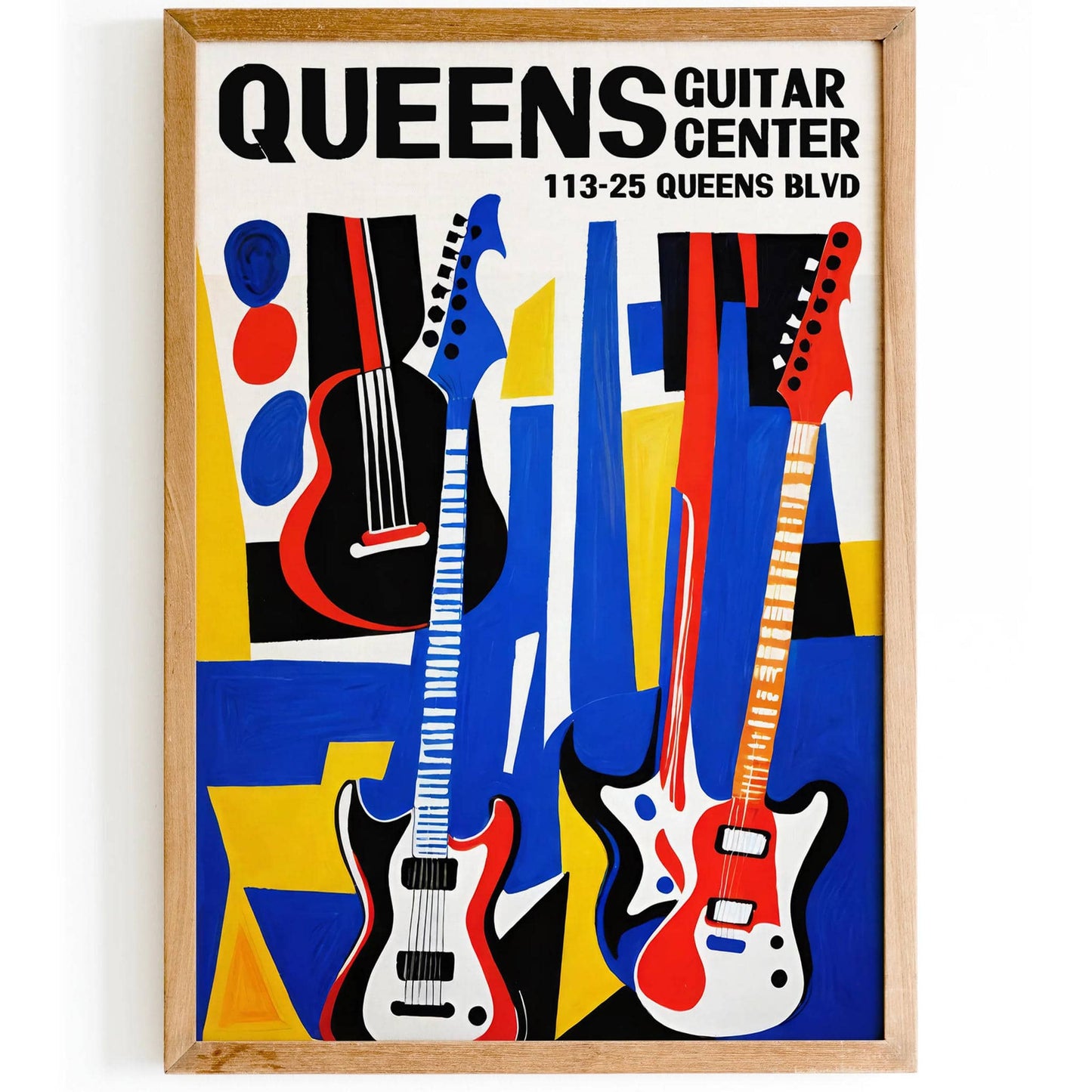 Queens Guitar Center Retro Poster - HypeSheriff