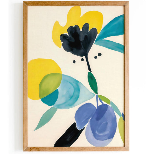 Modern Minimalist Flower Art Print - HypeSheriff