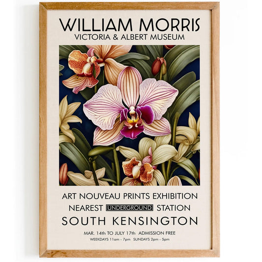 Art Nouveau Floral Morris Exhibition Wall Art - HypeSheriff