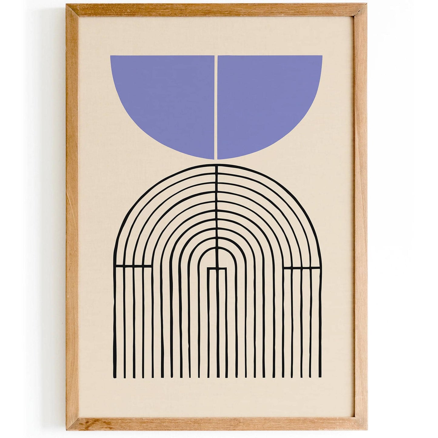Purple Minimalist Modern Arches Poster - HypeSheriff