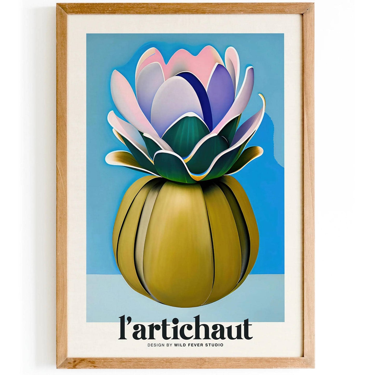 L Artichaut by Wild Fever Studio Art Print - HypeSheriff