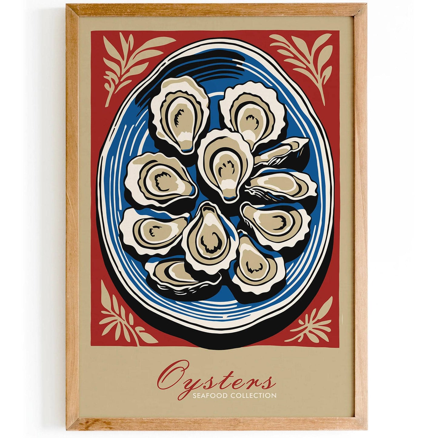 Oysters Seafood Kitchen Art Print