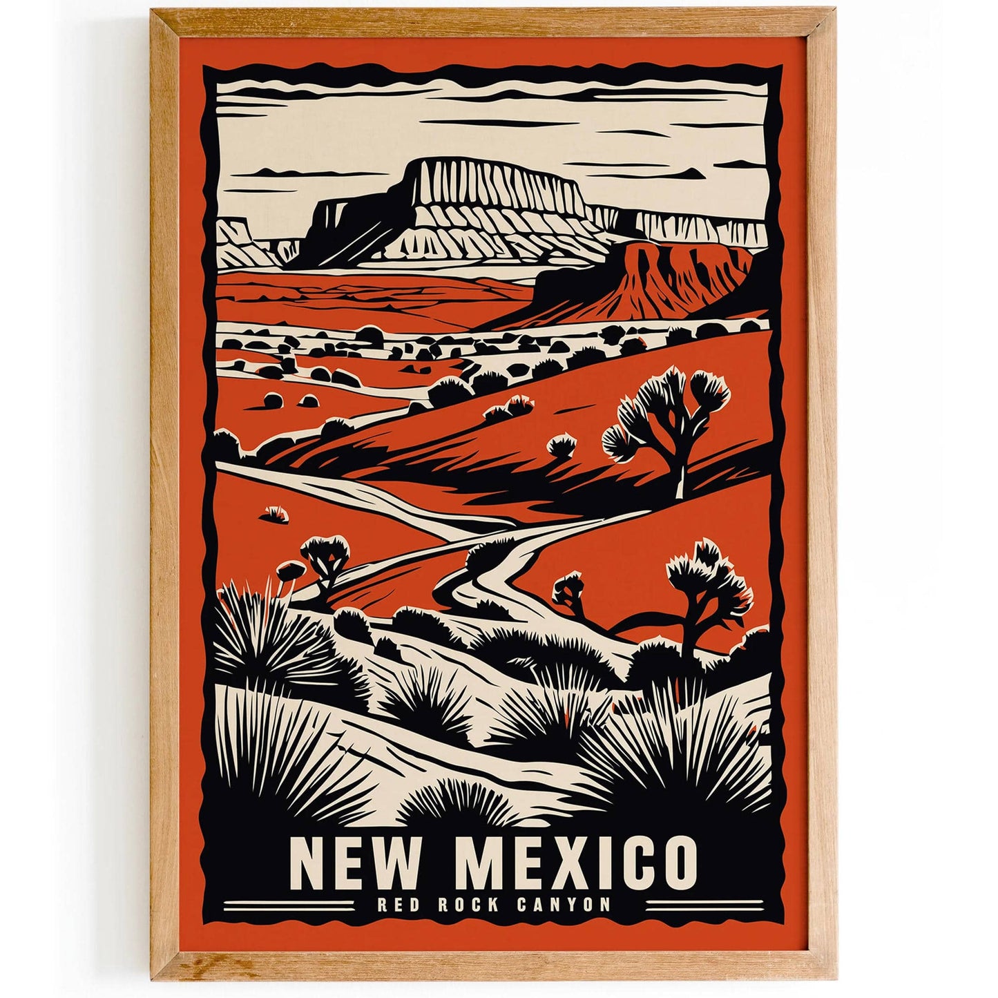 New Mexico Red Rock Canyon Poster - HypeSheriff