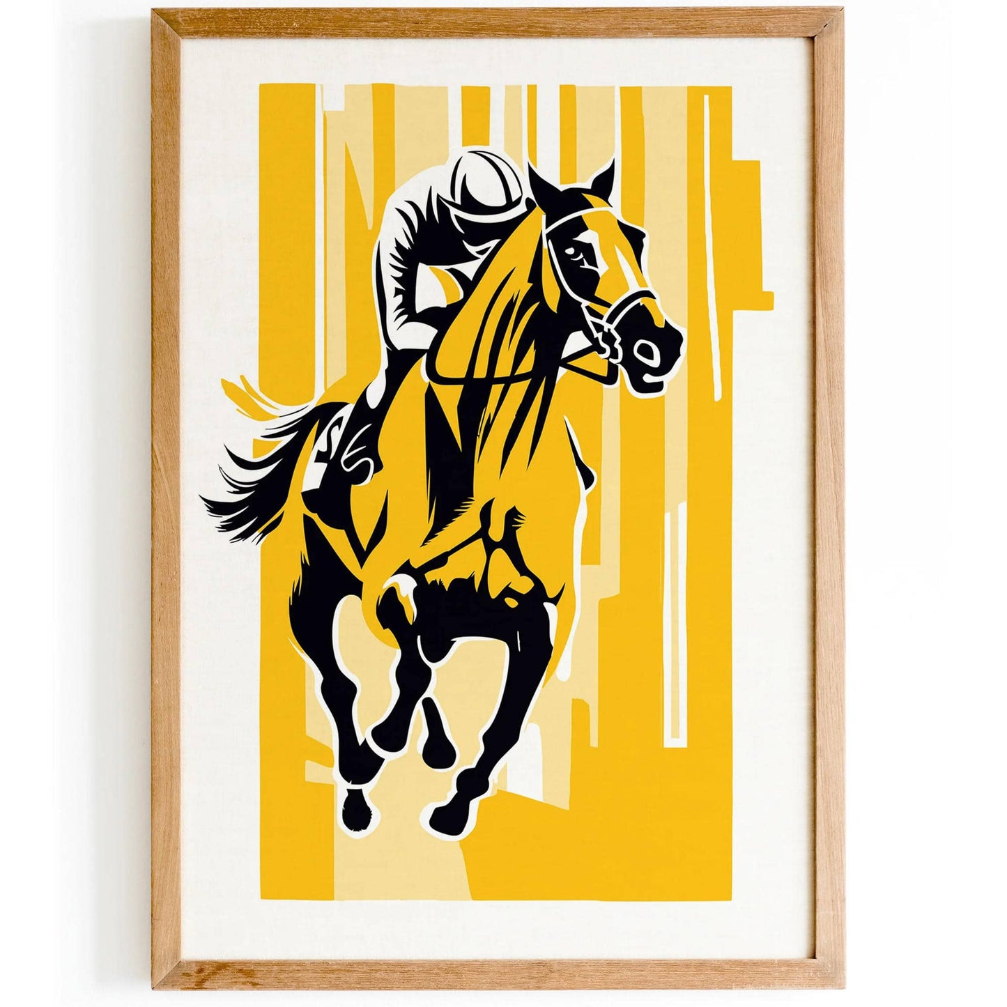 Retro Horseracing Poster - HypeSheriff