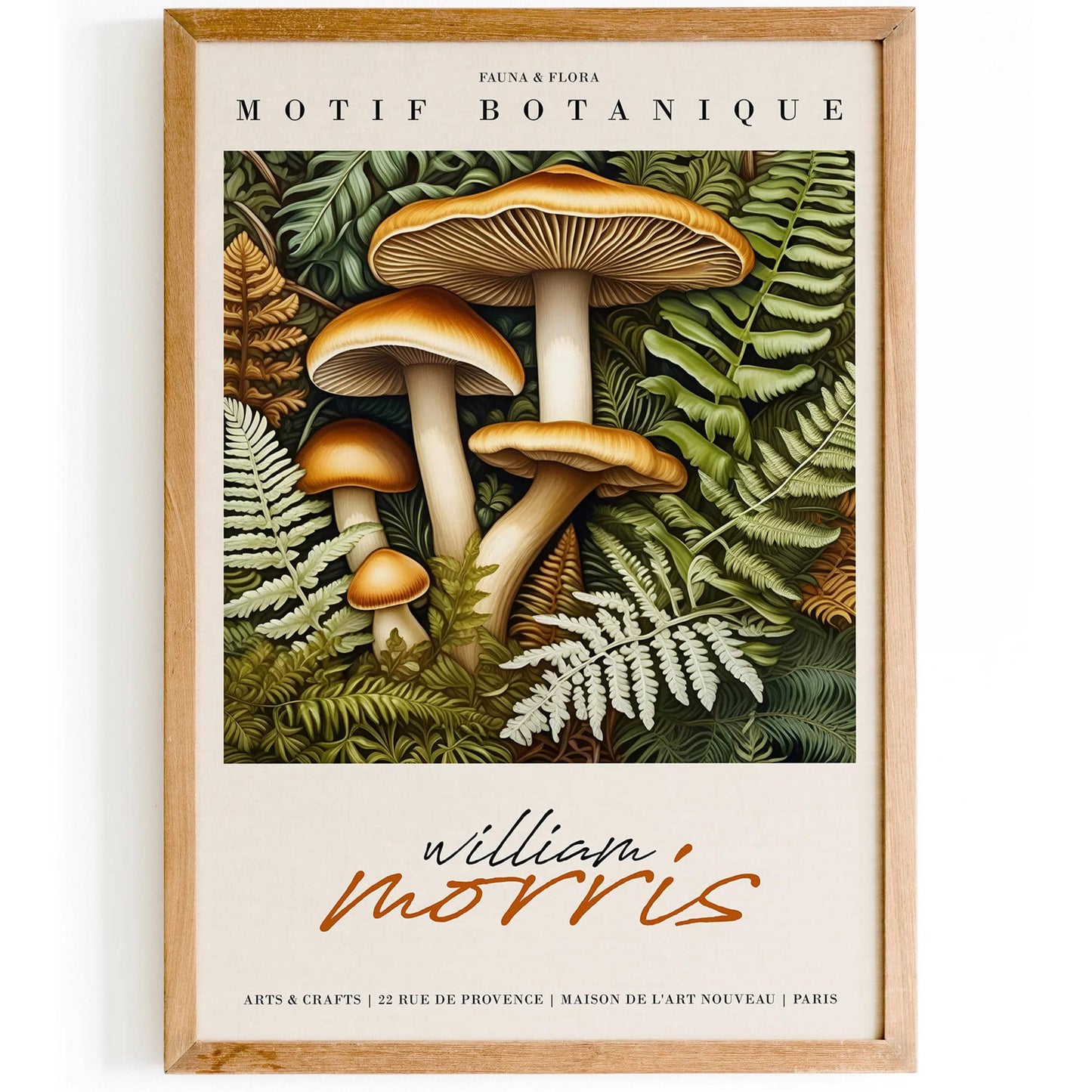 William Morris Mushroom Art Print 2024 - HypeSheriff