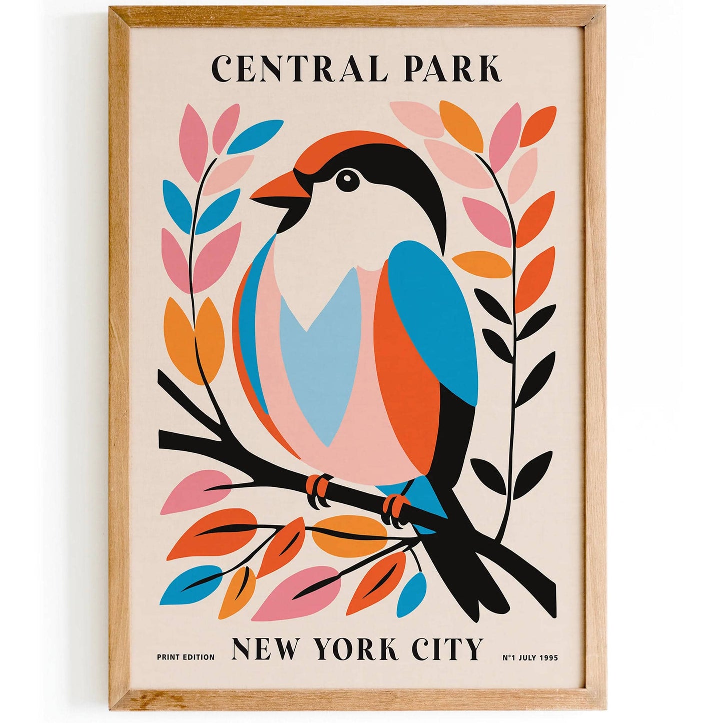 Central Park NYC Cute Bird Poster - HypeSheriff