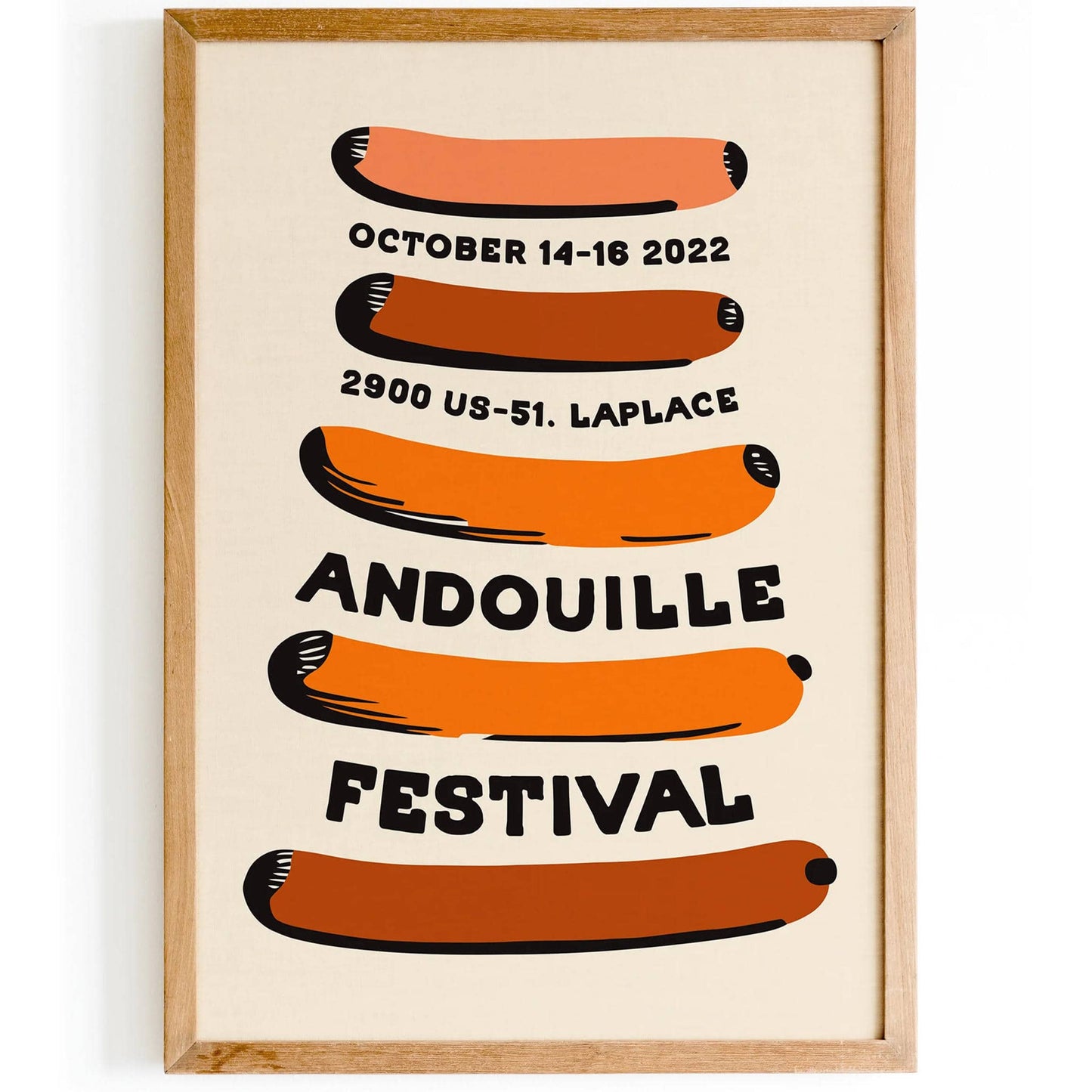 Andouille Sausage Festival 2022 Poster - HypeSheriff