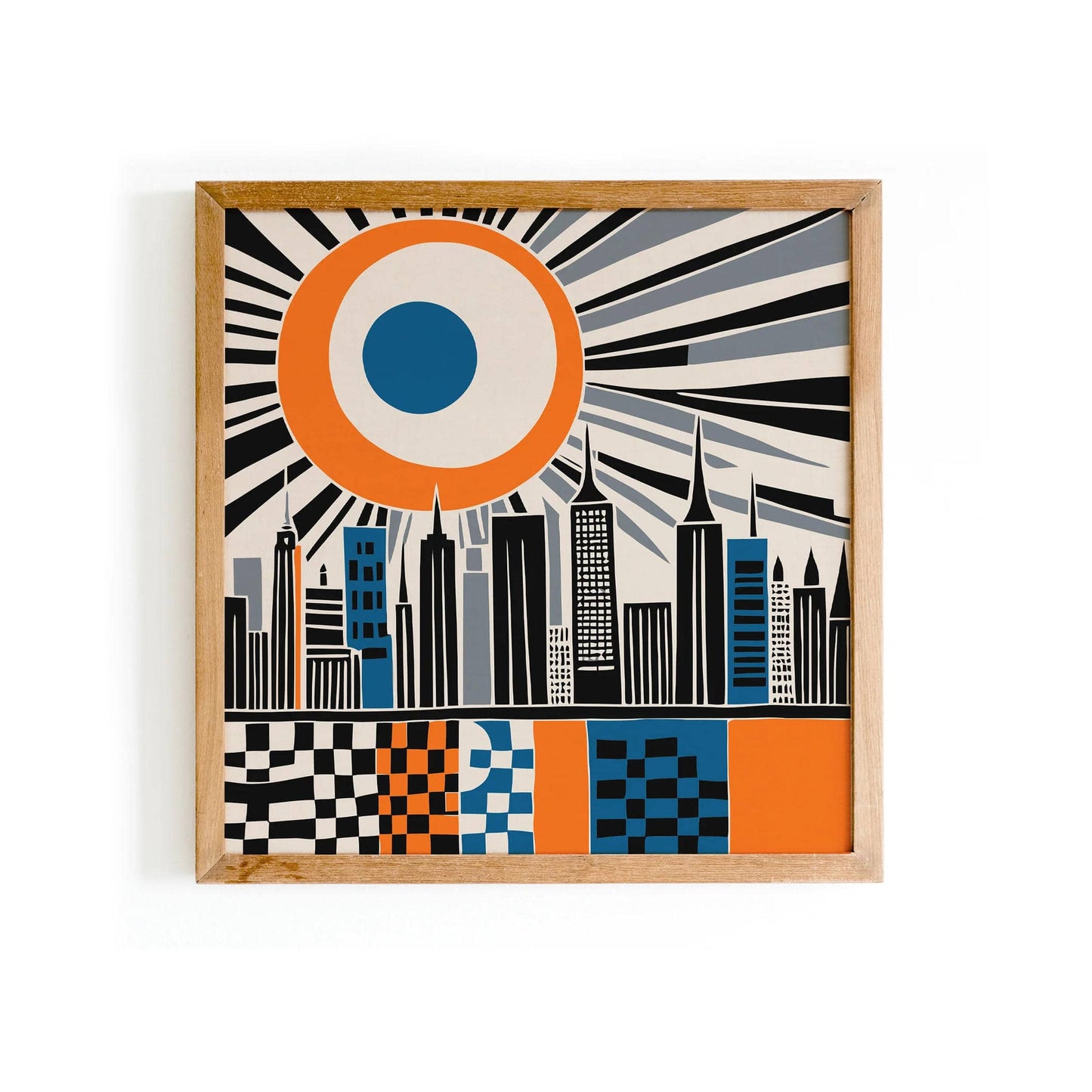 Mid Century Modern NYC Square Print - HypeSheriff
