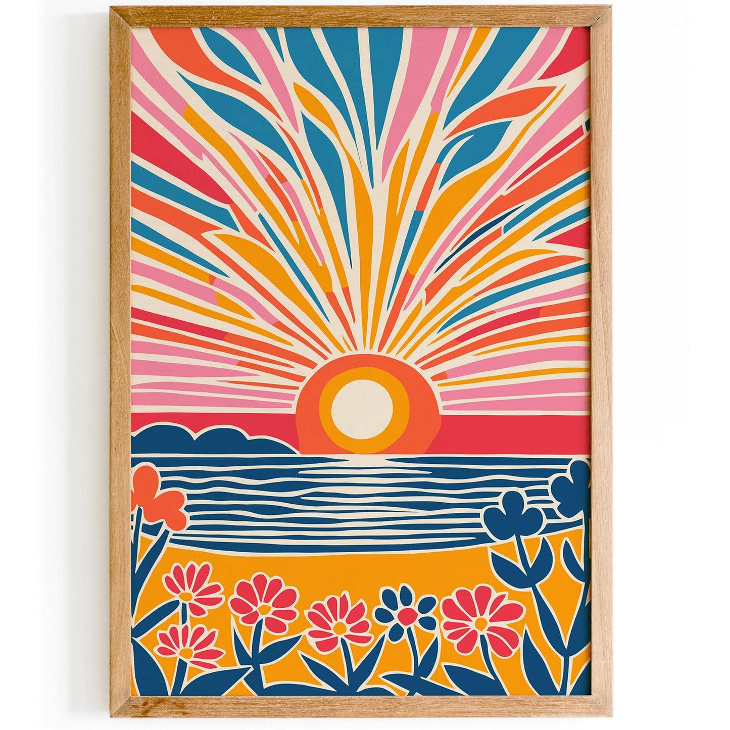 Colorful Bohemian Sunshine Scenic Art Print - HypeSheriff