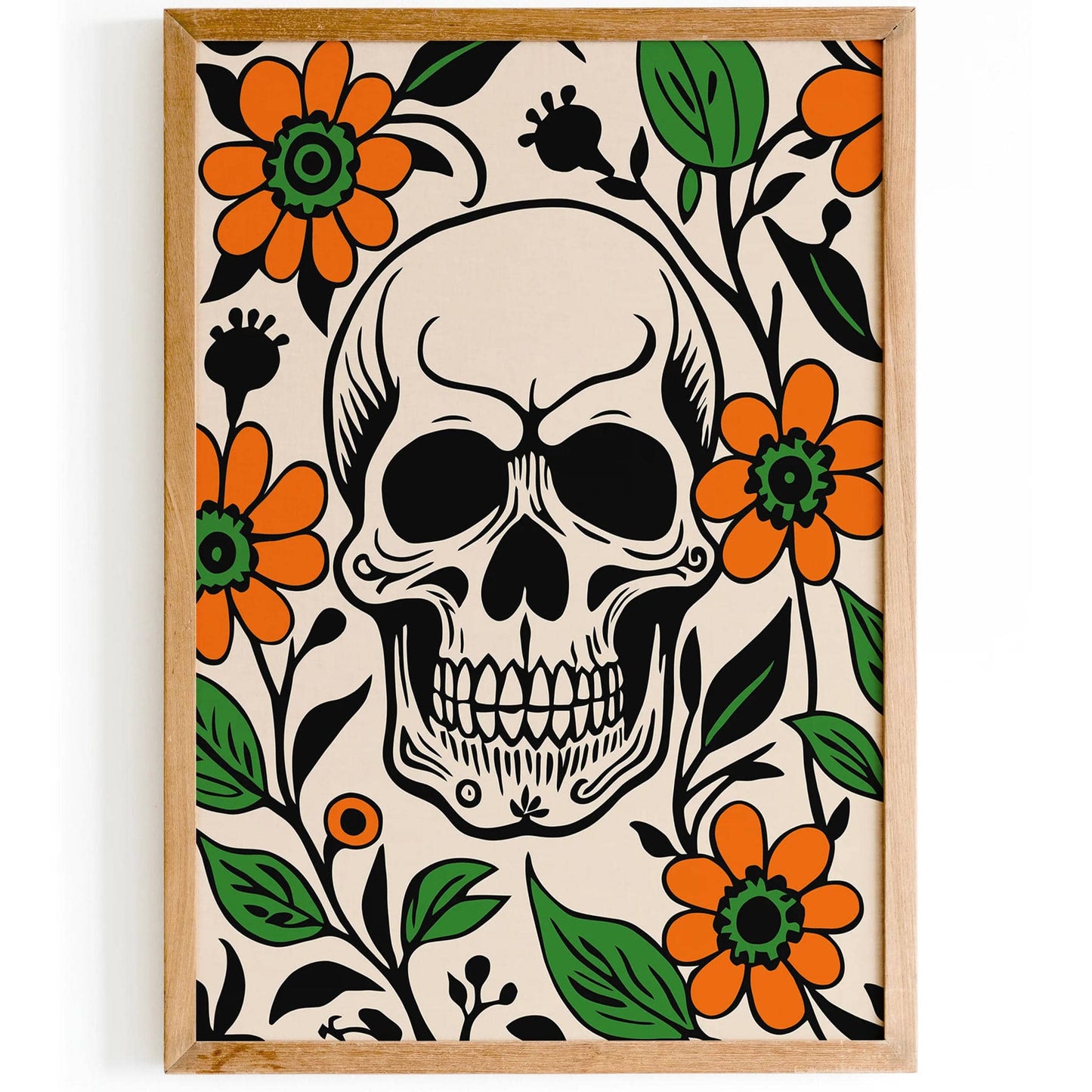 Santa Muerte Skull Poster 2024 - HypeSheriff