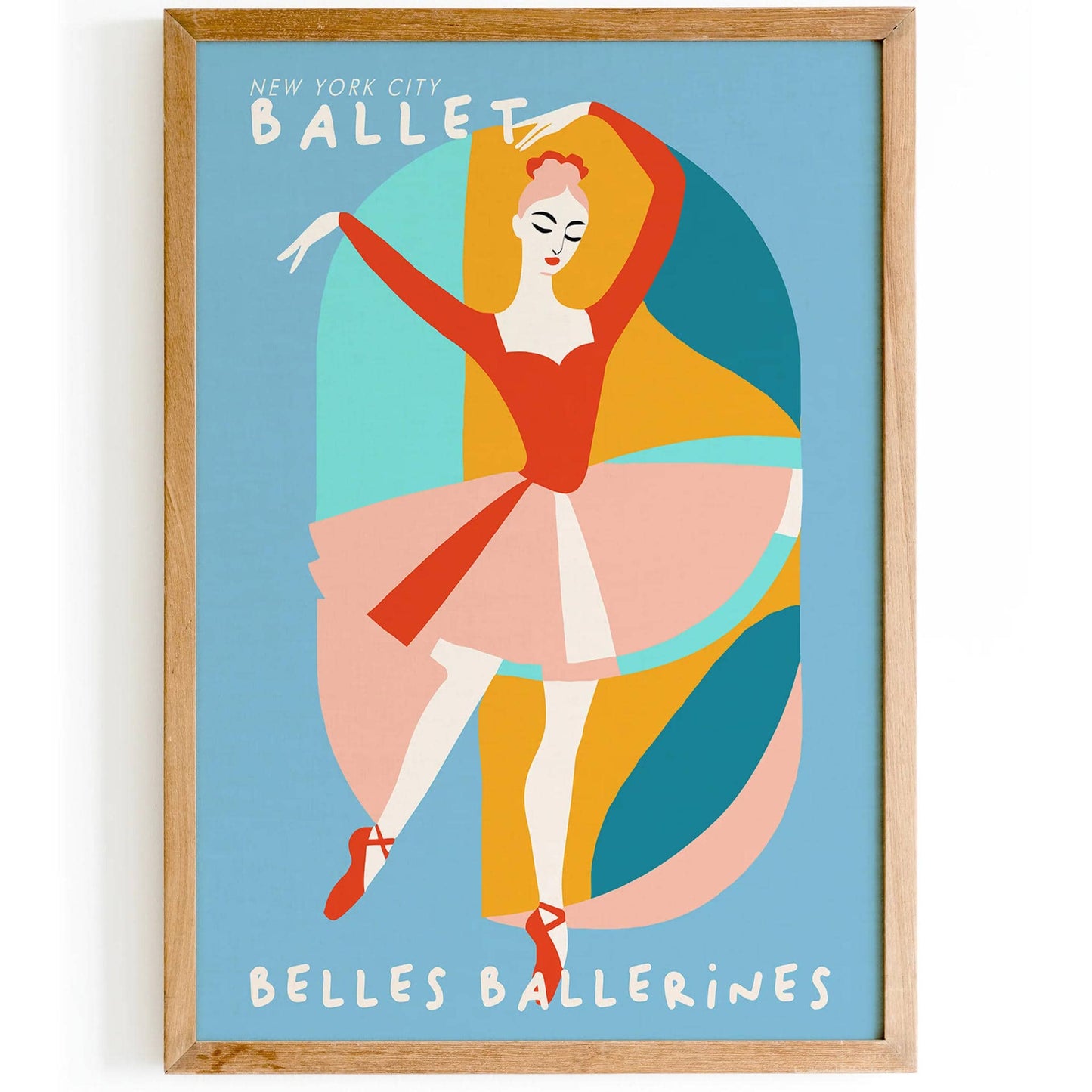 NYC Ballet School Blue Poster - HypeSheriff
