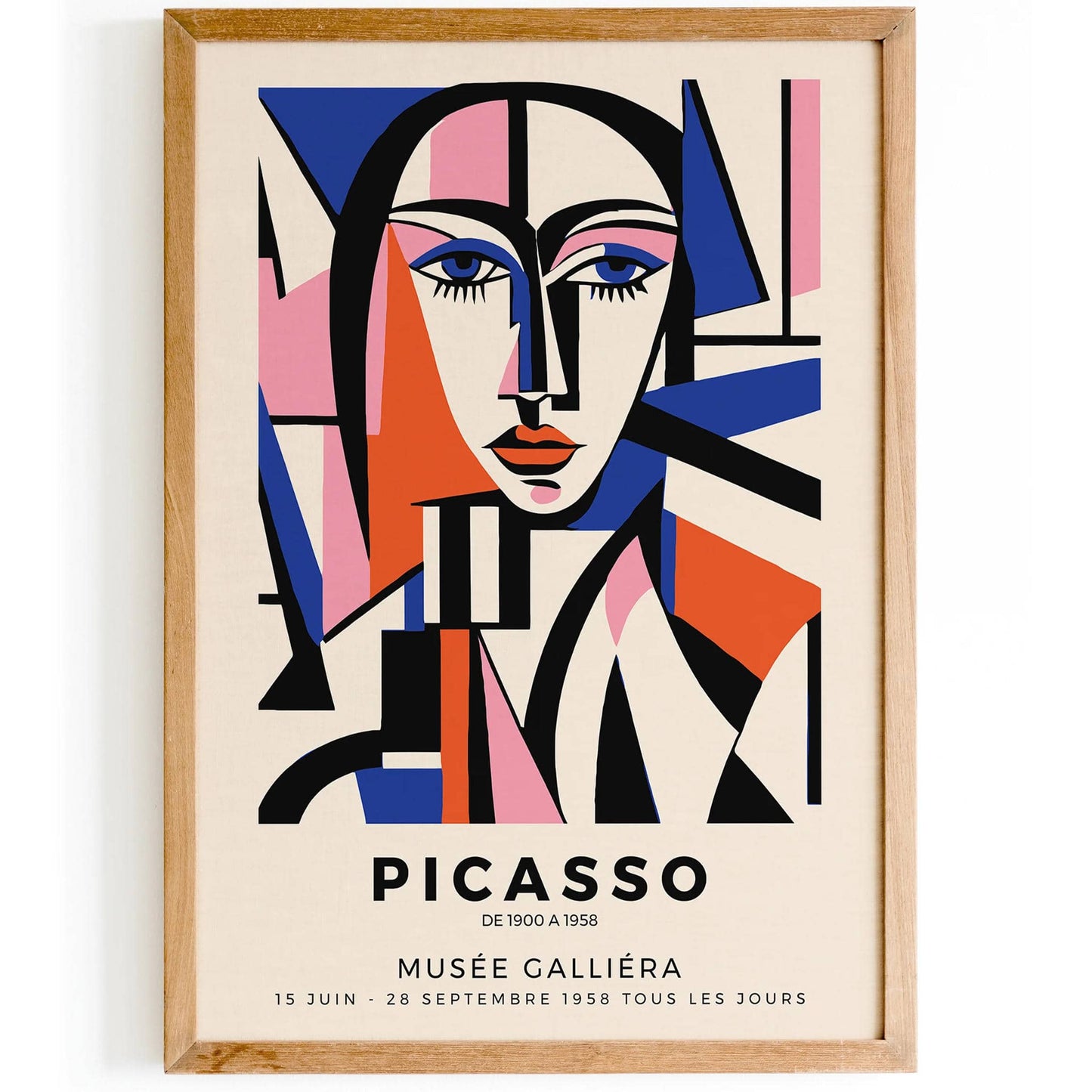 Picasso Woman Face Poster - HypeSheriff