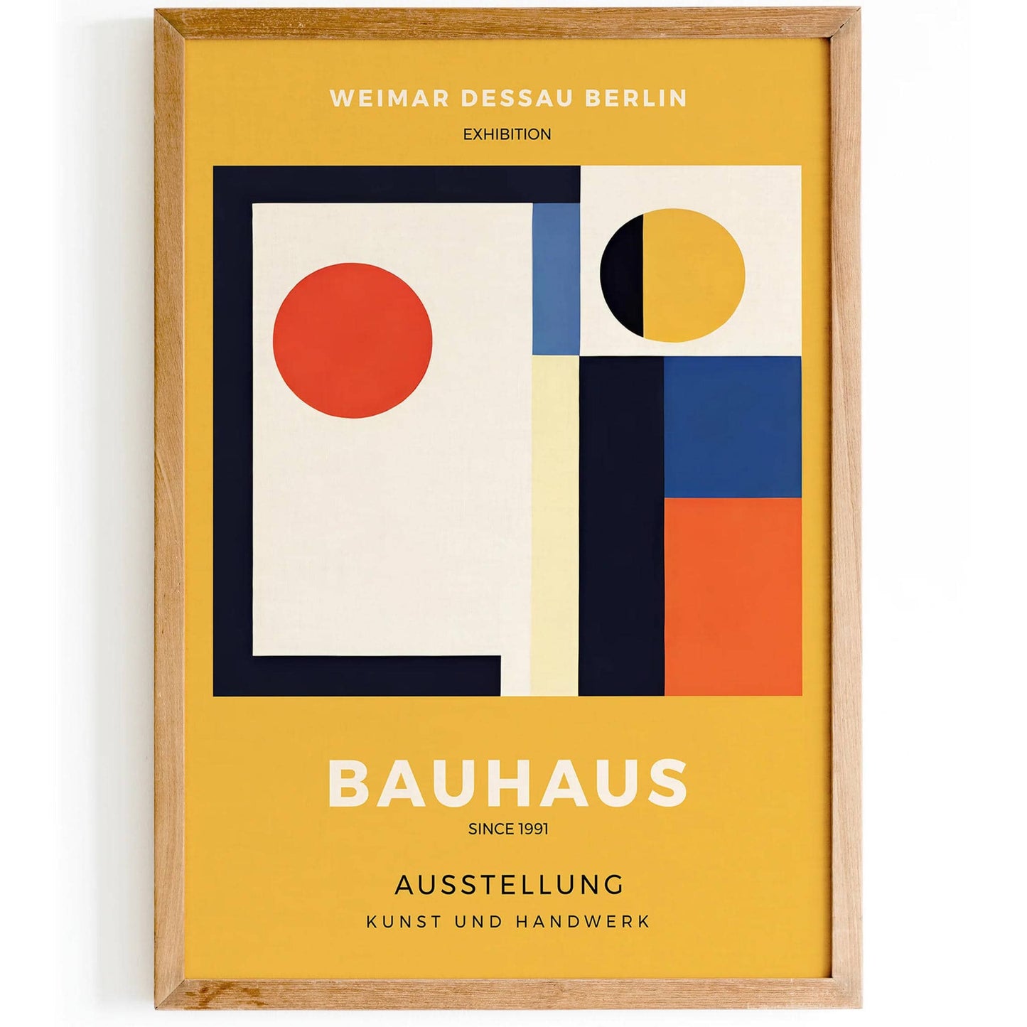 Yellow Modern Bauhaus Poster - HypeSheriff