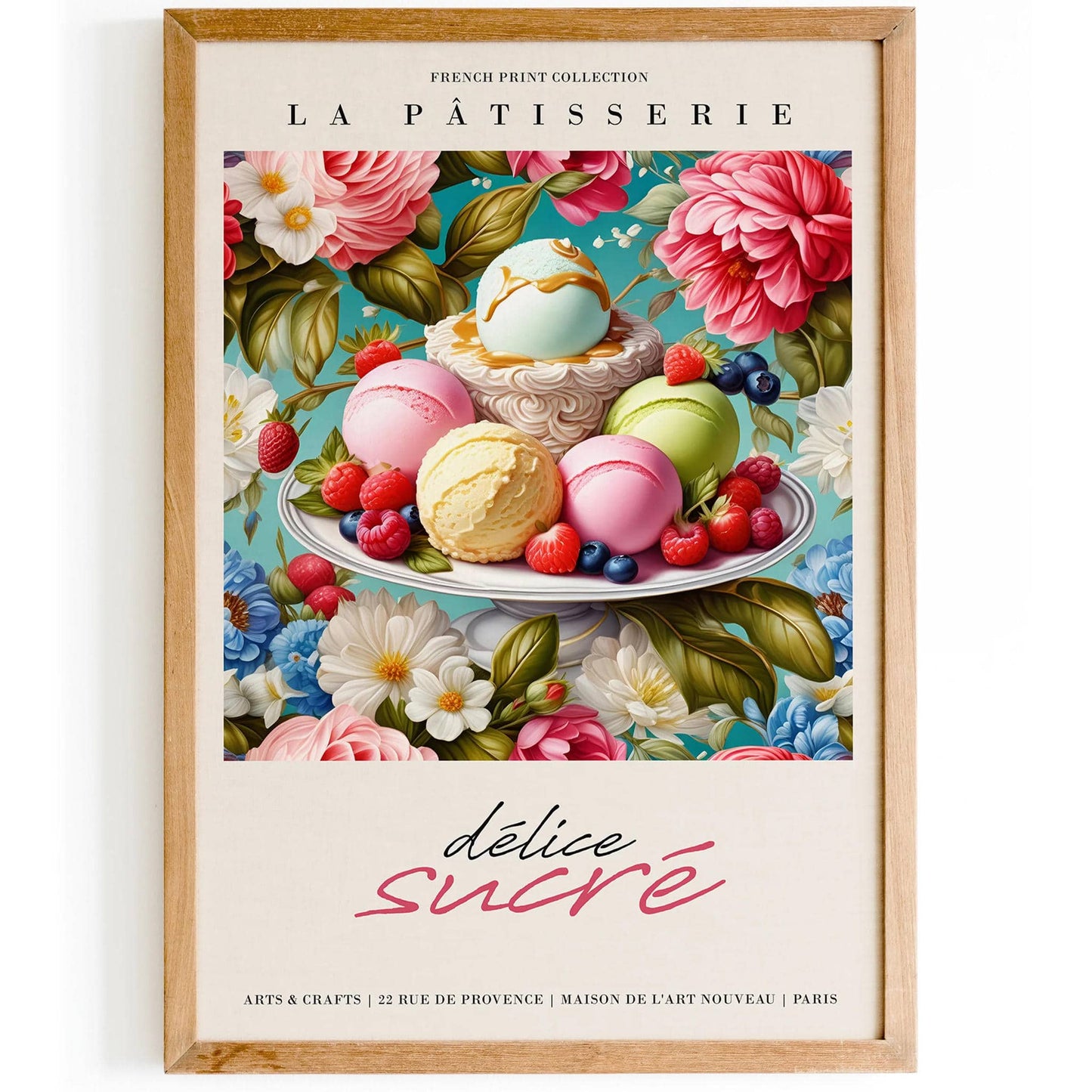 Nostalgic French Delights: Victorian Patisserie Print - HypeSheriff