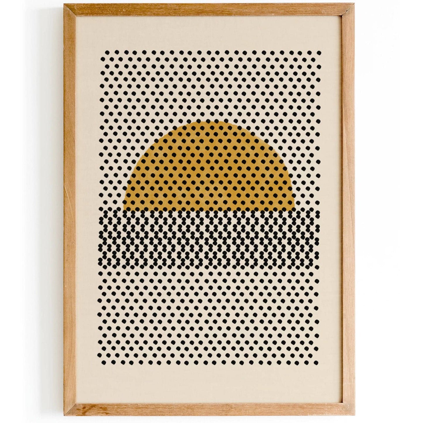 Mid Century Modern Sun Rustic Art Print - HypeSheriff