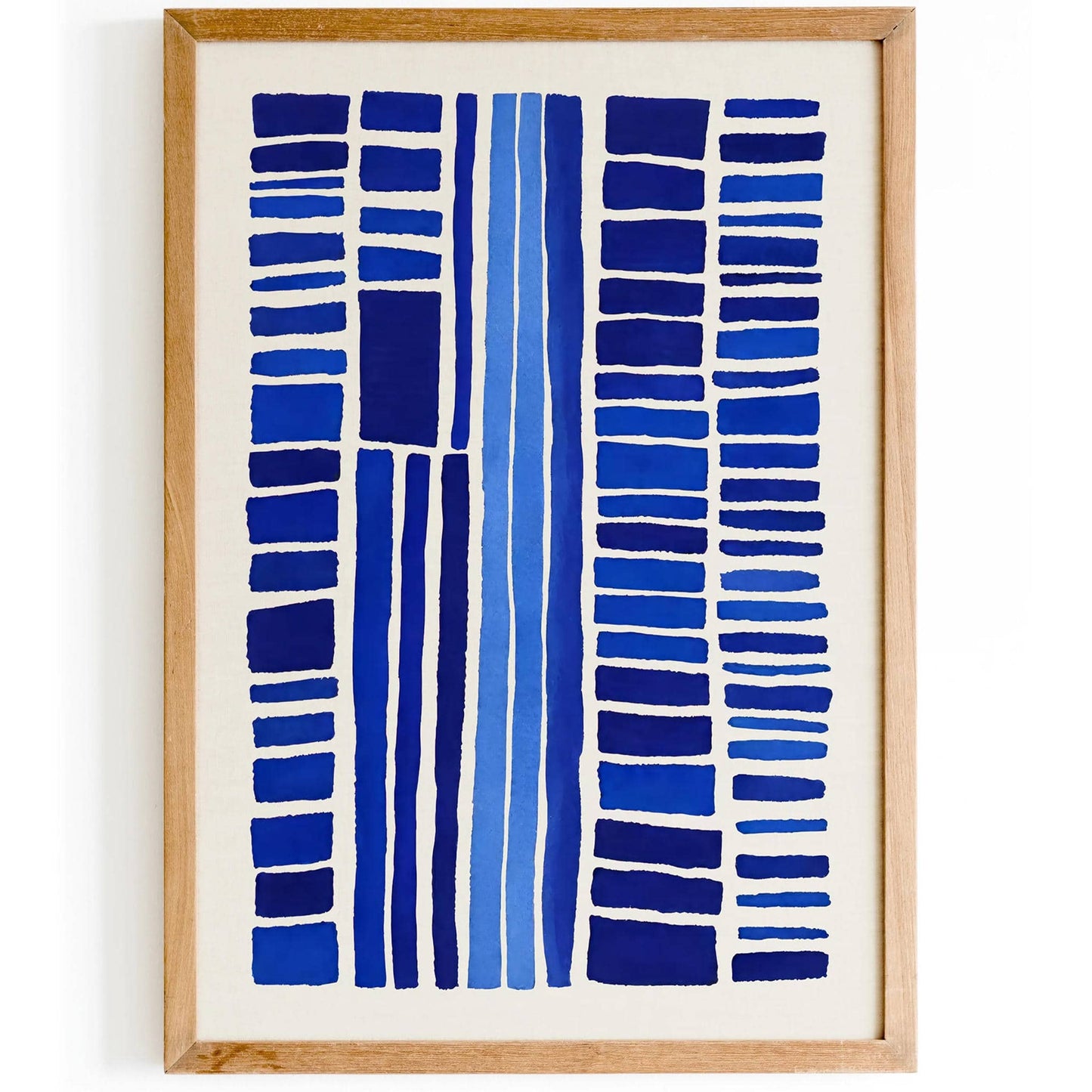 Modern Blue Minimalist Wall Art Print - HypeSheriff