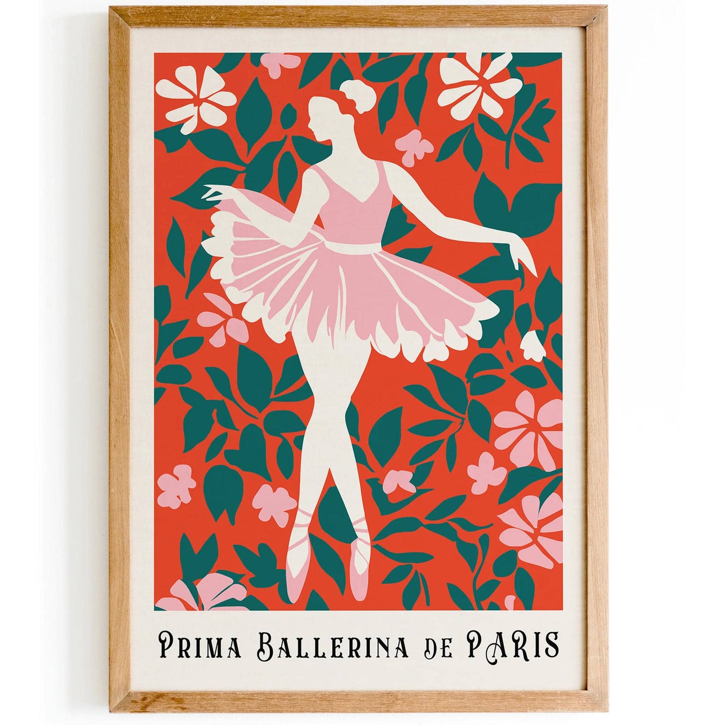 Prima Ballerina de Paris Red Poster - HypeSheriff