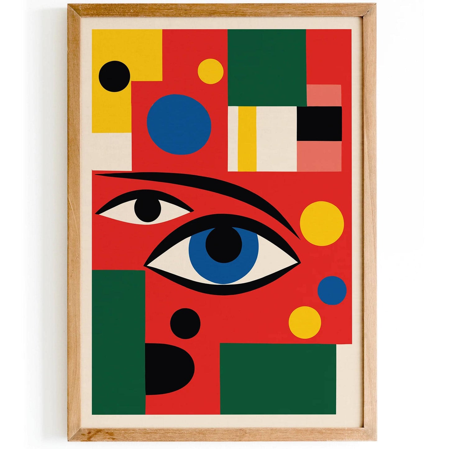 Abstract Eye Mid-Century Modern Art