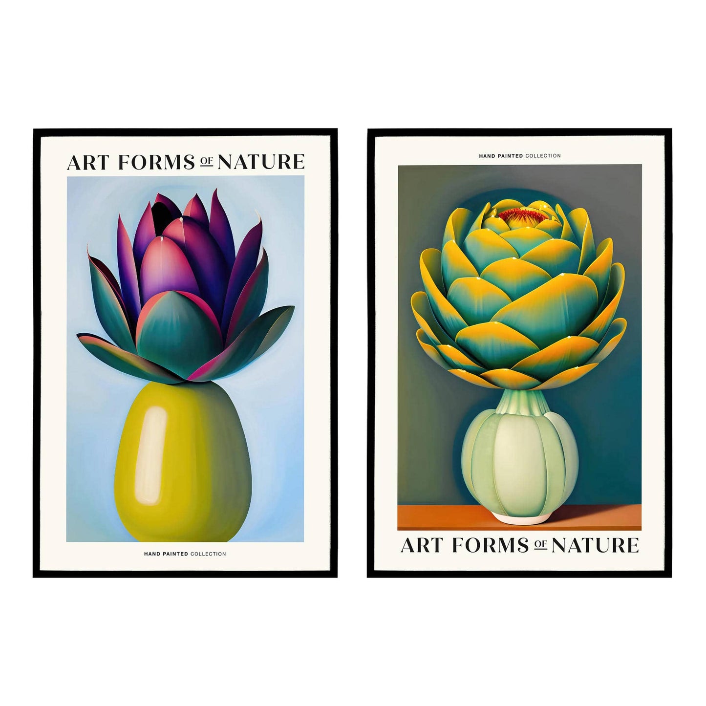 Set of 2 Art Forms of Nature Poster - HypeSheriff