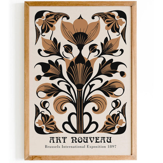 Botanical Art Nouveau Art Print - HypeSheriff