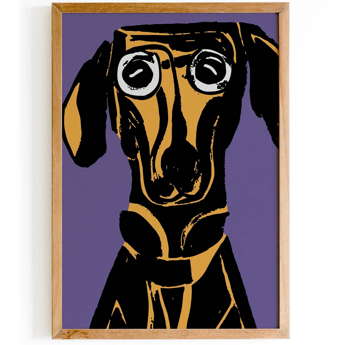 Cute Dachshund Wall Art Print - HypeSheriff
