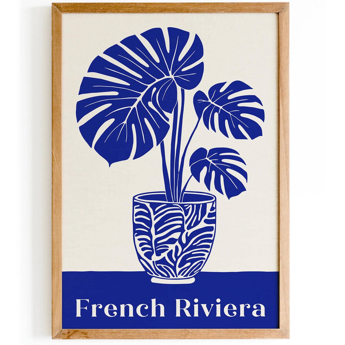 French Riviera, Monstera Plant Wall Art 2024 - HypeSheriff