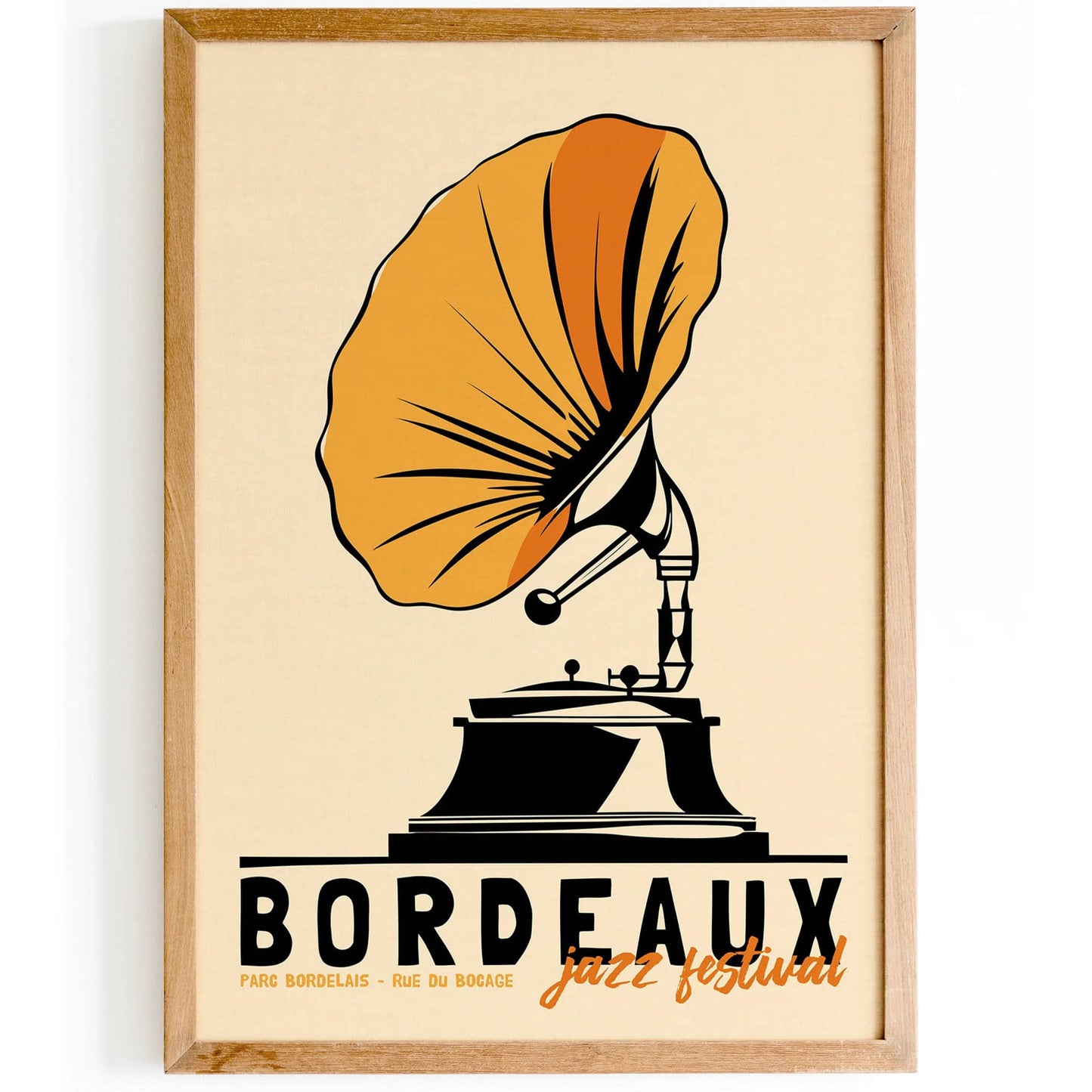 Bordeaux Jazz Festival Retro Poster - HypeSheriff