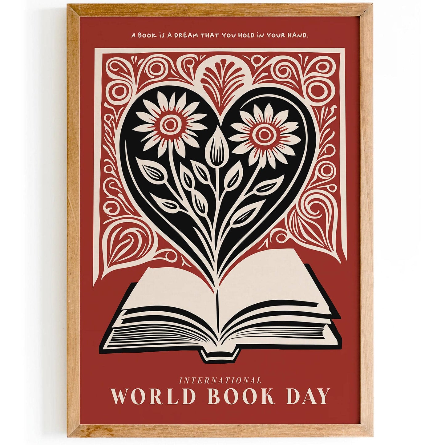 Book Day Celebration Art Print - Poster for Interior Design
