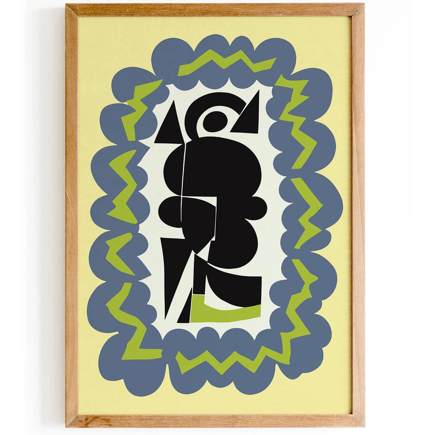 Paper Shapes Mid-Century Modern Poster - HypeSheriff