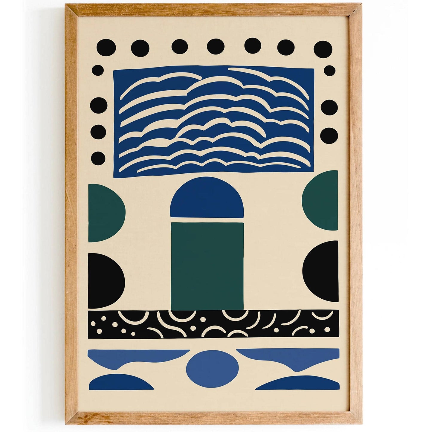 Retro Abstract Cut Outs Poster - HypeSheriff