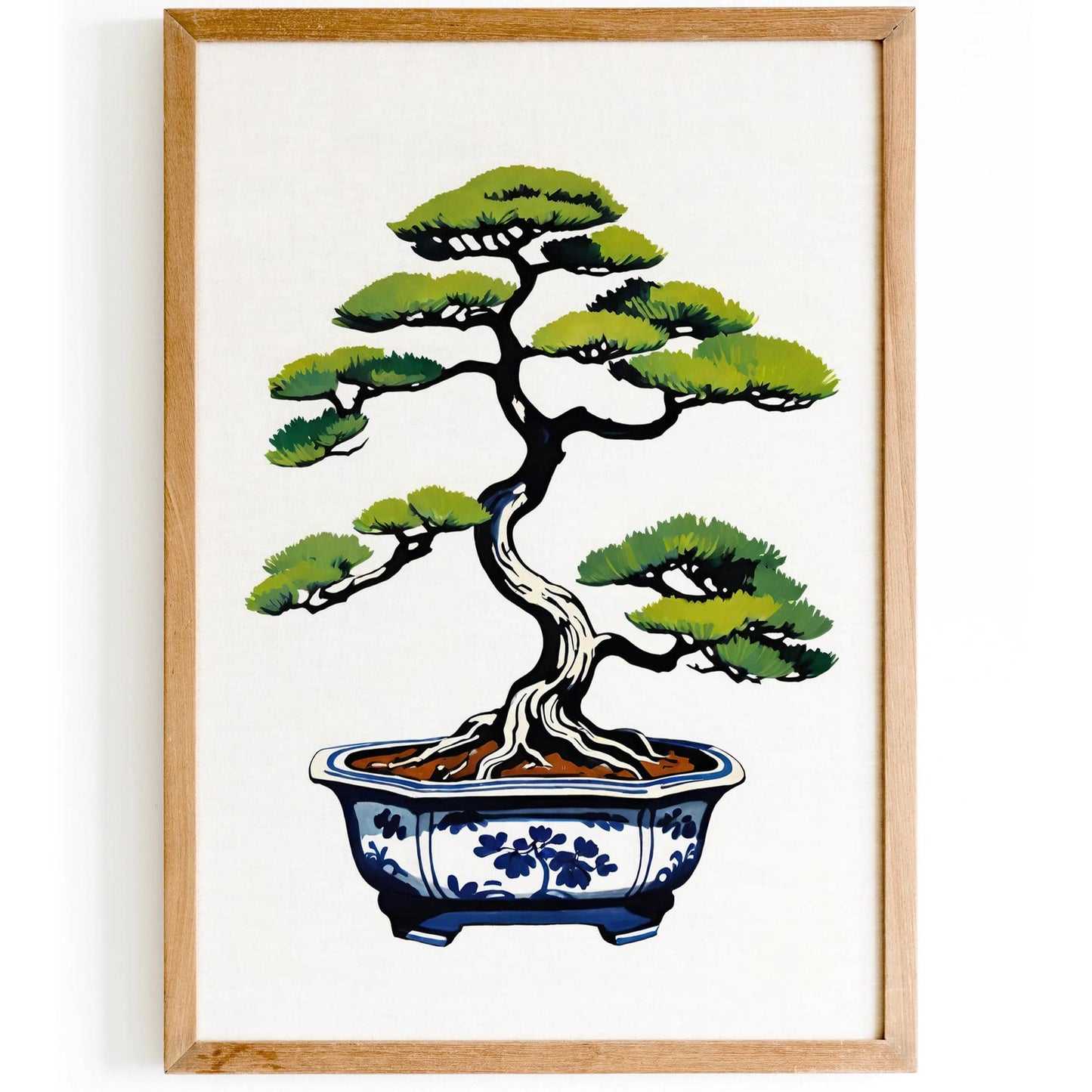Classic Japanese Bonsai Art Print